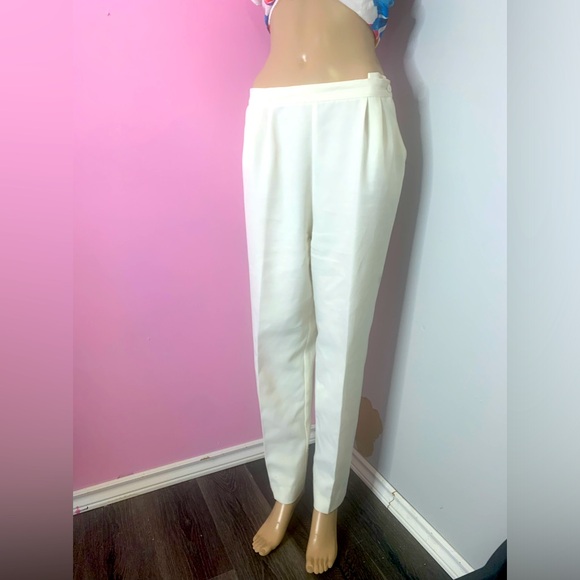 Vintage White Slacks Retro - Picture 1 of 6